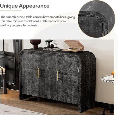 Retro Minimalist Curved Sideboard - Image 5