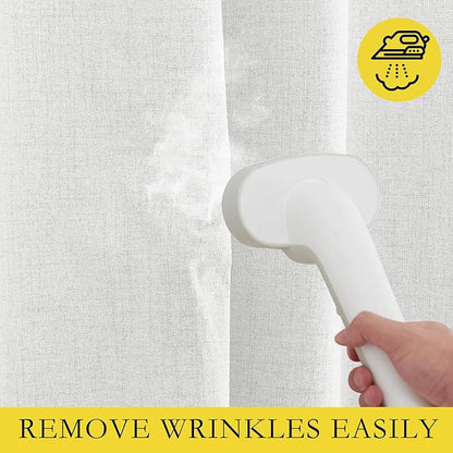 NICETOWN 100% Absolutely Blackout Linen Curtains - Image 7
