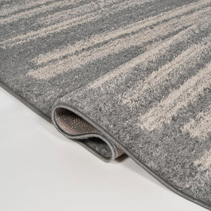 JONATHAN Y Khalil Modern Berber Stripe Gray/Cream Indoor Area Rug, Contemporary - Image 7