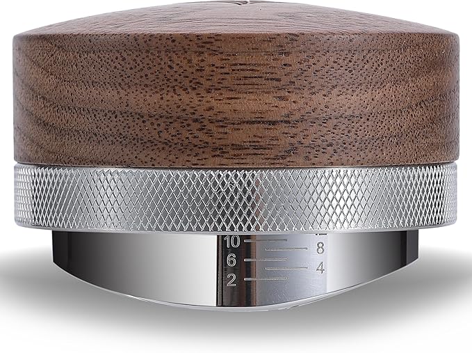 58mm Walnut Espresso Accessories Set – Premium Barista Kit for All 58mm Espresso Machines – Includes Tamper, Tamping Station, Distributor, Knock Box & Dosing Funnel