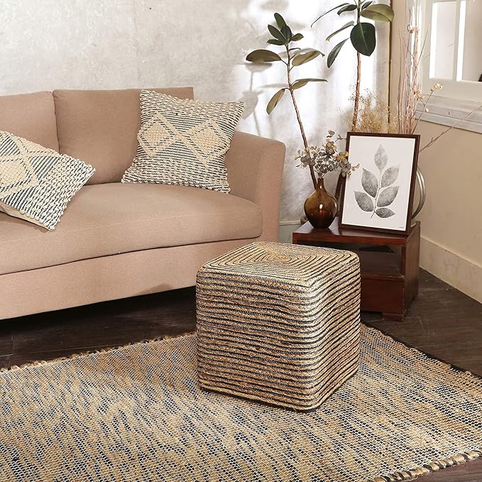 REDEARTH · Cube Pouf Foot Stool Ottoman - Image 8