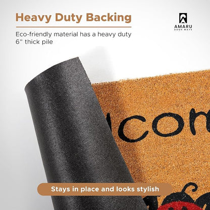 Coir Welcome Mat, 17 x 29 in | 100% Natural Coir, Anti-Shedding, Durable PVC - Image 6