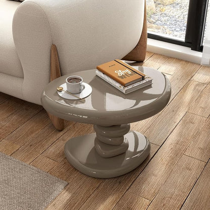 24/7 Shop at Home Kavren Modern 22-inch Oval Glossy Pedestal End Table - Image 3