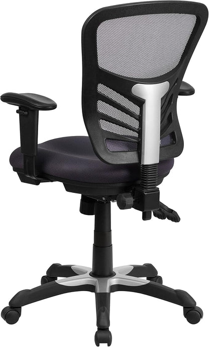 Flash Furniture Nicholas Mid-Back Swivel Office and Gaming Chair, Ergonomic - Image 5