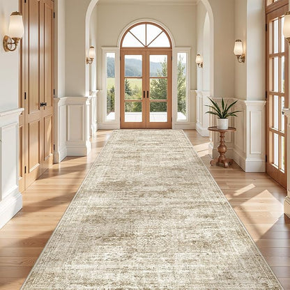 4x10 Runner Rug Non Slip, Washable Hallway Runner Rug, Nursery Room, Soft - Image 3