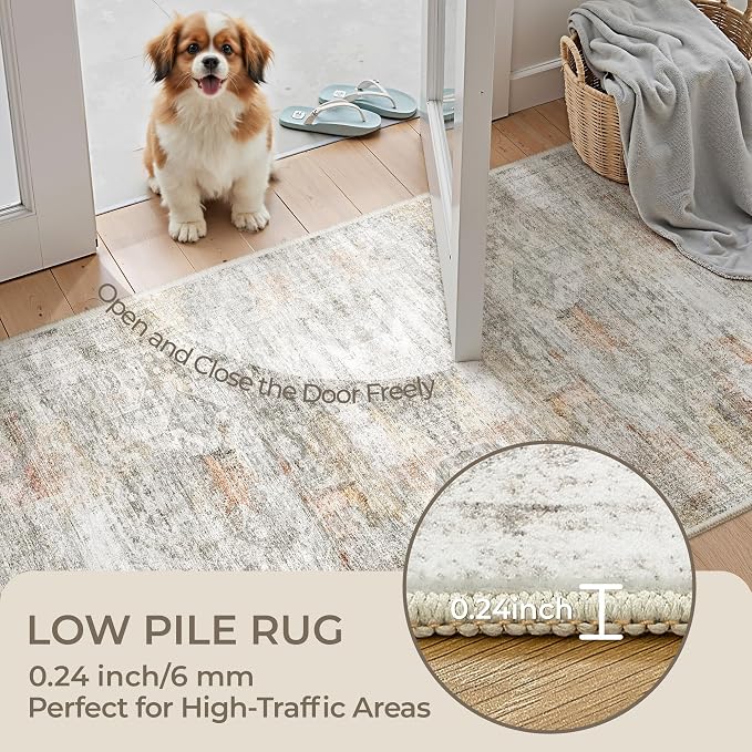 2x5 Rug Runners for Hallways Non Slip, Kitchen Rugs, Nursery Room, Soft Runner - Image 6