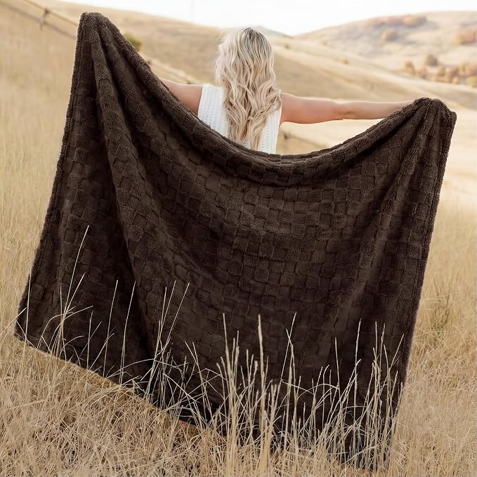 Bedsure GentleSoft Chocolate Throw Blanket - Image 2