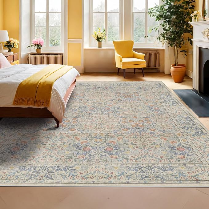 Washable Dining Room Rugs, 7x9 Area Rug - Image 4