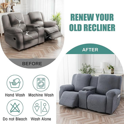 Genina Recliner Loveseat Covers - Image 6