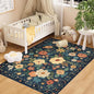 DUKINO 3x5 Area Rug, Floral Washable Rug by DUKINO