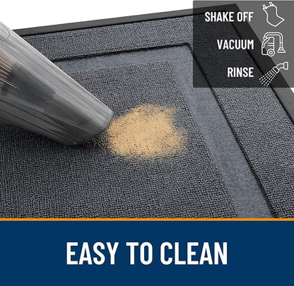 OLANLY Front Door Mat Outside 59x34, All-Season Heavy-Duty Rubber Doormat | - Image 5