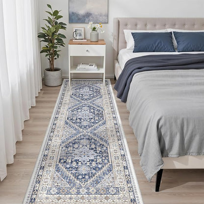 2'6 x 8' Runner Rug Non Slip, Washable Kitchen Rugs, Nursery Room, Soft Runner - Image 8