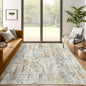 Soalmost 5x7 Area Rugs Grey/Rust Low Pile Washable Trendy Faded Style Rug | by Soalmost