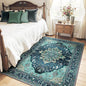 RELEANY Washable Area Rug, Teal | Non-Slip, Water Repellent, Pet Friendly by RELEANY