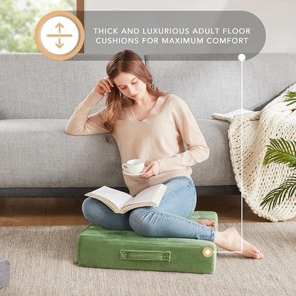 Codi Floor Cushions for Adults, Large Meditation Pillows - Image 6