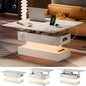 SYESWAY 39.4” Modern High Gloss Marble Lift Top Coffee Table by SYESWAYFurniture