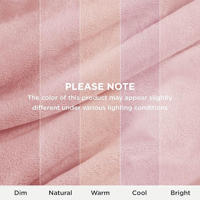 Bedsure GentleSoft Fleece Blanket Twin Size Pink - Image 9