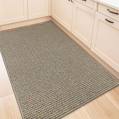 BEQHAUSE Kitchen Rugs 32"x48", Non-Slip Kitchen Mats by BEQHAUSE