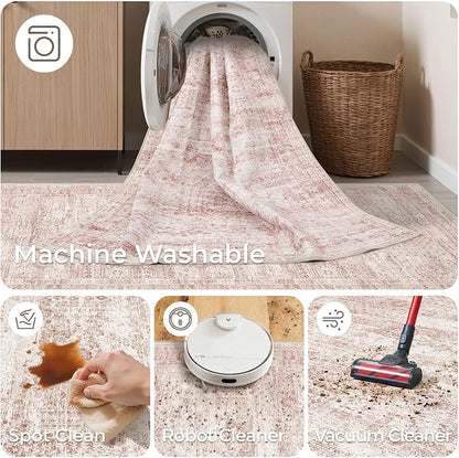 2x8 Runner Rug Non Slip, Washable Hallway Runner Rug, Nursery Room, Soft Runner - Image 8