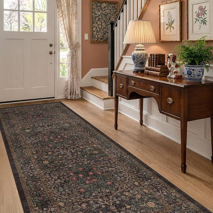 Boho Washable 3x10 Extra Long Runner Rug by HazoHaus