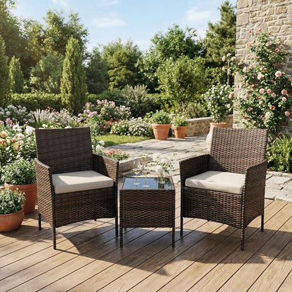GarveeLife 3 Pieces Patio Furniture Set, Outdoor Furniture Sets - Image 2