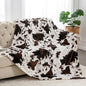 BEDELITE Fleece Blanket Soft Plush Twin Size Blanket Brown Cow 60"x80" | Ultra by BEDELITE