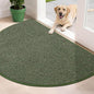 BEQHAUSE Dirt Trapper Door Mat 32" x 48" Half Circle Non Slip Rugs, Absorbent by BEQHAUSE