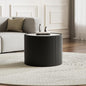 SSLine Round Drum Coffee Table Modern Sintered Stone Top Side End Table in by SSLine