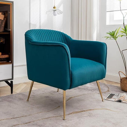 Container Furniture Direct Contemporary Velvet Accent Chairs - Image 5