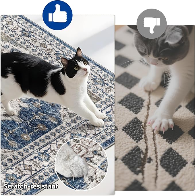 3 Pieces Kitchen Rug Sets: Farmhouse Washable Non-Slip Floor Mat - Image 7
