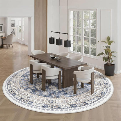 Round Rug 8ft, Circle Rug for Dining Room Table, Dining Room, Nursery Room - Image 9
