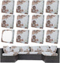 12Pcs Patio Cushion Covers, Outdoor Stretch Cushion Covers, Washable | Stretch by Unknown