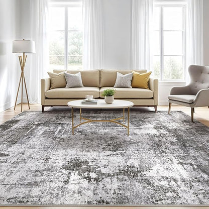 LOONGRUG 8x10 Area Rugs Washable Large Neutral Modern Living Room Rug | - Image 5
