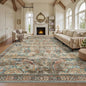 8x10 Area Rugs, Vintage Retro Soft Washable Rug, Non-Slip Low Pile Rugs by Yarooge