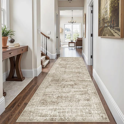 Soalmost Washable Kitchen Runner Rug 3x6 Hallway Entry Rugs Non-Slip, Foldable - Image 4