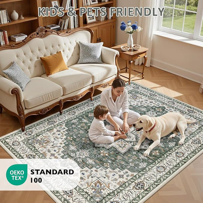 8x10 Area Rugs Living Room: Washable Rug - Image 9