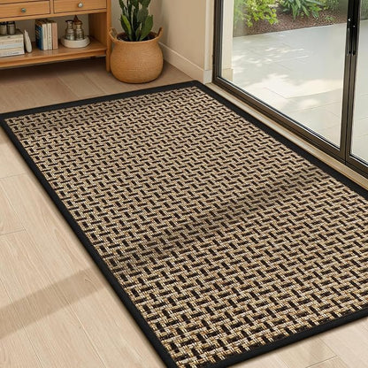 Door Mat Indoor Entrance 24"x36", Absorbent Indoor Door Mat, Non Slip Rubber by LEKEEPGO