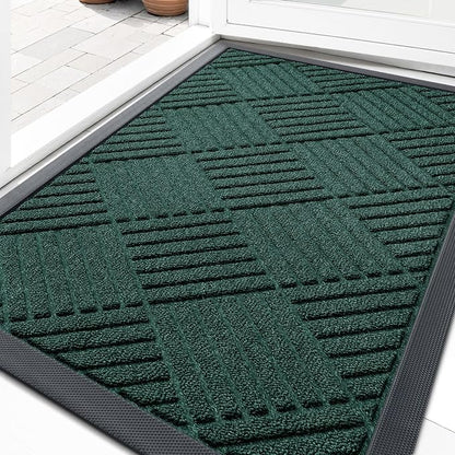 OLANLY Front Door Mat Outside Entrance, Waterproof Heavy-Duty Doormat | 29.5x17 by OLANLY