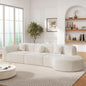 140'' Curved Sectional Sofa Sponge Couch by JJKFurniture-kevinplus