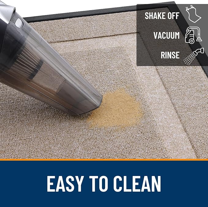 OLANLY Front Door Mat Outside 47x17, All-Season Heavy-Duty Rubber Doormat | - Image 5