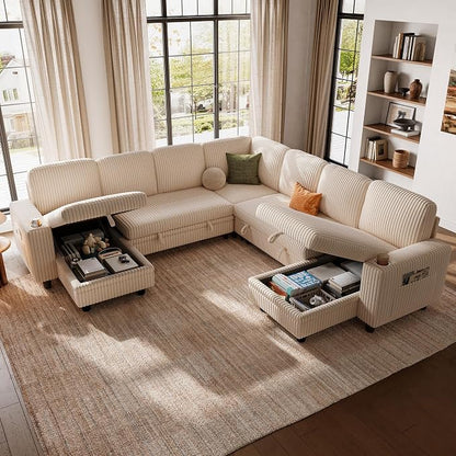 LINSY HOME Sectional Sleeper Sofa by LINSYHOME