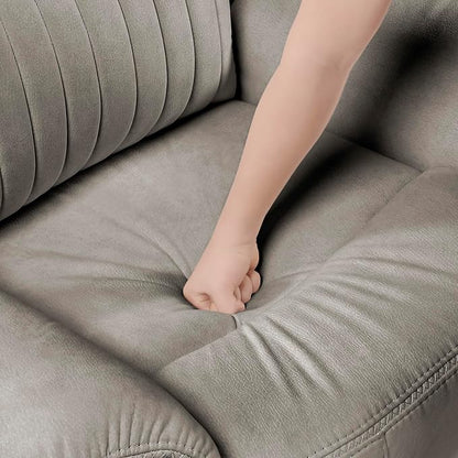 Lexicon Manual Double Reclining Loveseat, Polished Microfiber Manual Wall - Image 13