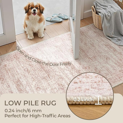2x6 Runner Rug Non Slip, Washable Hallway Runner Rug, Nursery Room, Soft Runner - Image 6