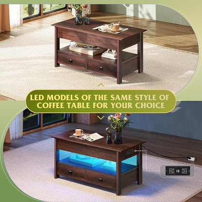 WLIVE Coffee Table, Lift Top Coffee Table - Image 5