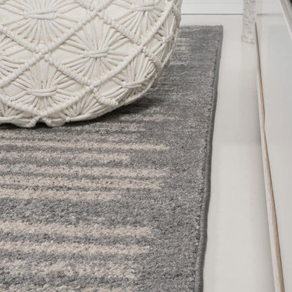 JONATHAN Y Khalil Modern Berber Stripe Gray/Cream Indoor Area Rug, Contemporary - Image 6