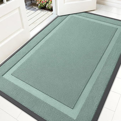 OLANLY Front Door Mat Outside 59x34, All-Season Heavy-Duty Rubber Doormat | by OLANLY