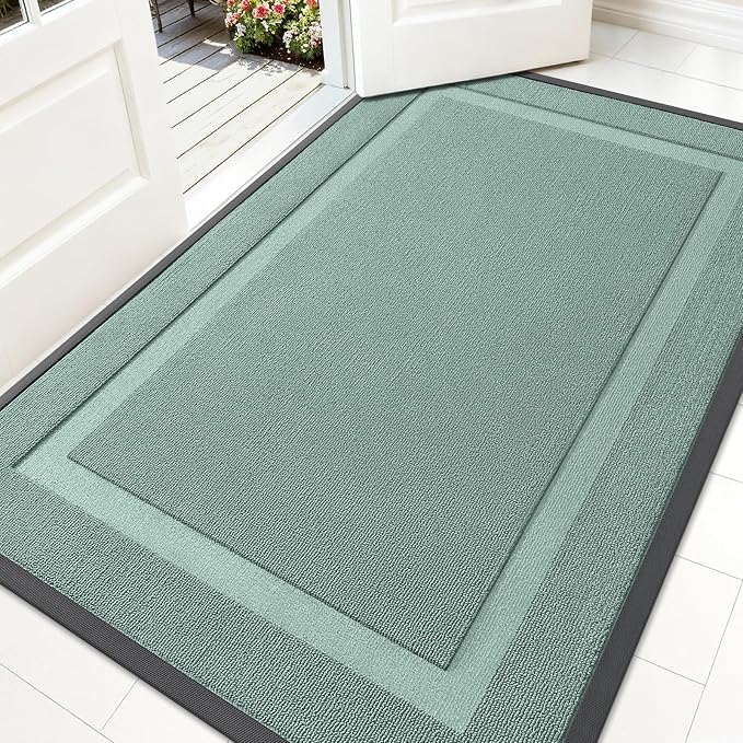 OLANLY Front Door Mat Outside 71x47, All-Season Heavy-Duty Rubber Doormat | by OLANLY