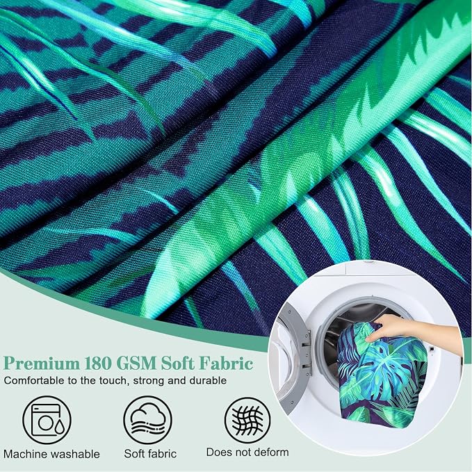 4Pcs Patio Cushion Covers Stretch Outdoor Furniture Protector Slipcovers | - Image 7