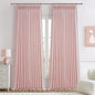 Light Pink Pinch Pleated Curtains 90 Inches Long by PleatedDrapes