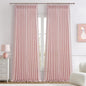 Baby Pink High Ceiling 102 Inches Long Curtains 2 Panels Set by PleatedDrapes